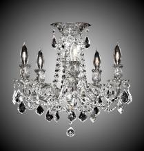 American Brass & Crystal FM9202-A-01G - Five Light Flush Mount